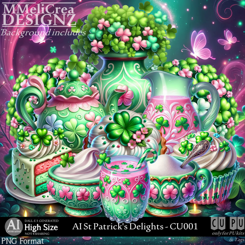 (image for) AI - St Patrick's Delights - CU001 (CU4PU/PNG/PACK)